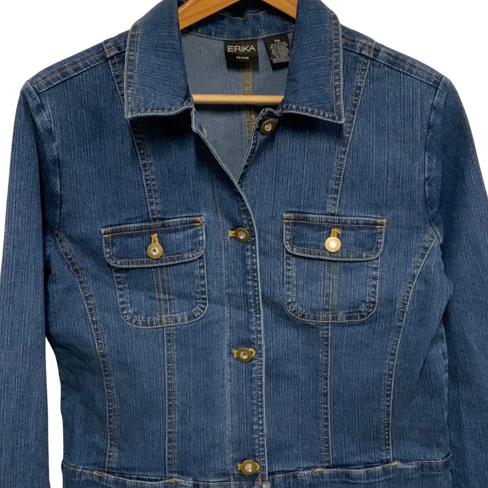 Erika Blue Denim Jacket – Medium Petite - Picture 2 of 4